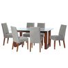 Juego de Comedor Latam Home Pamplona Salamanca 6 Sillas Velvet Burdeo