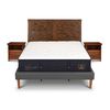 Cama Europea CIC King Súper Premium + Respaldo + 2 Veladores Antique