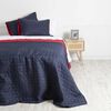Cubrecama Mashini 2 Plazas Liso Marengo Rojo
