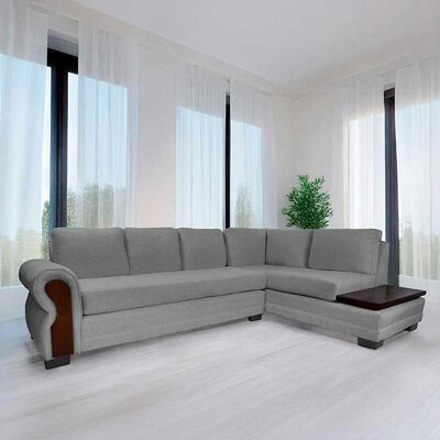 Sofá Seccional Living Factory Michigan 6 Cuerpos Gris