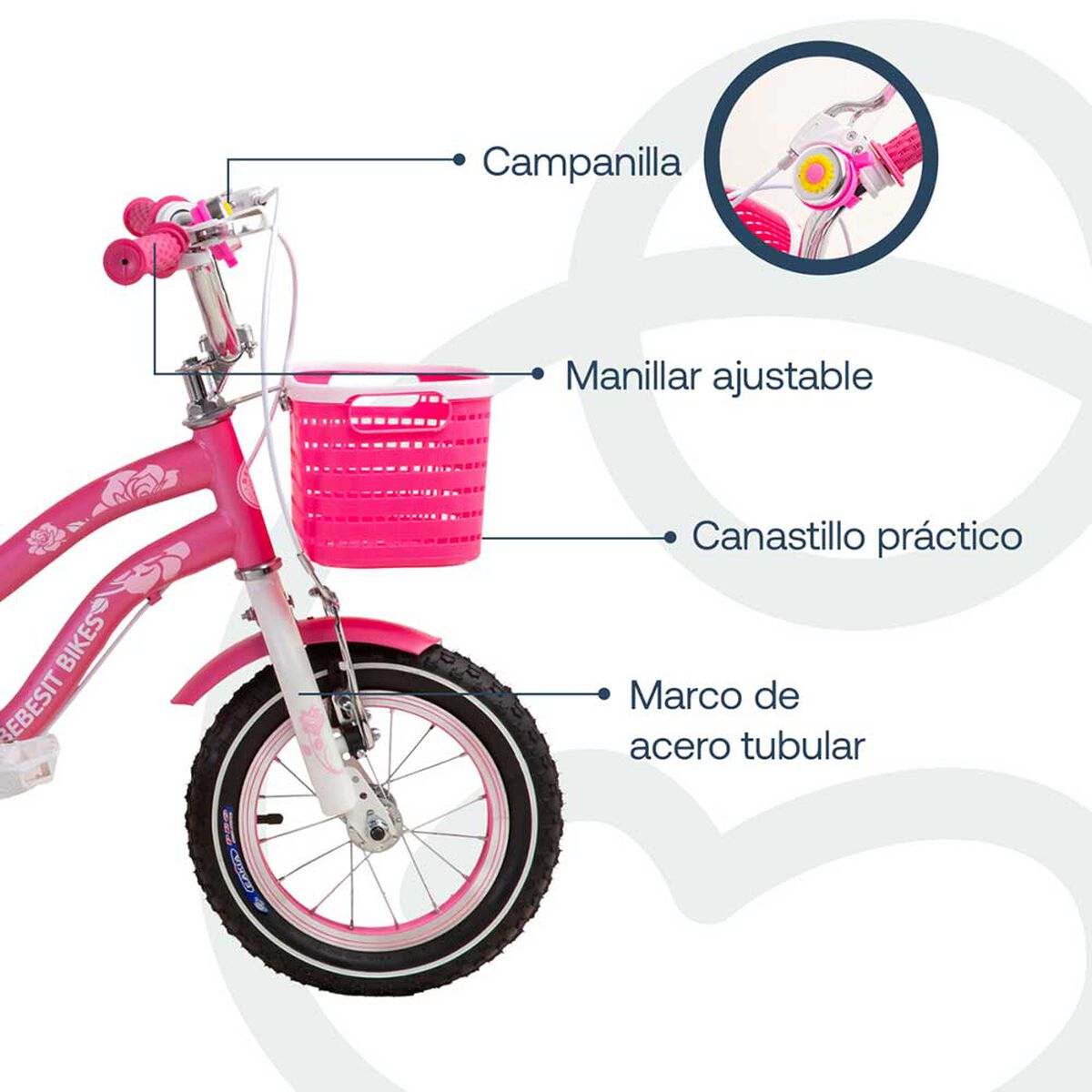 Bicicleta Queen 12Rosada Bebesit