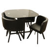 Juego de Comedor Casanova Dalia 4 Sillas Negro