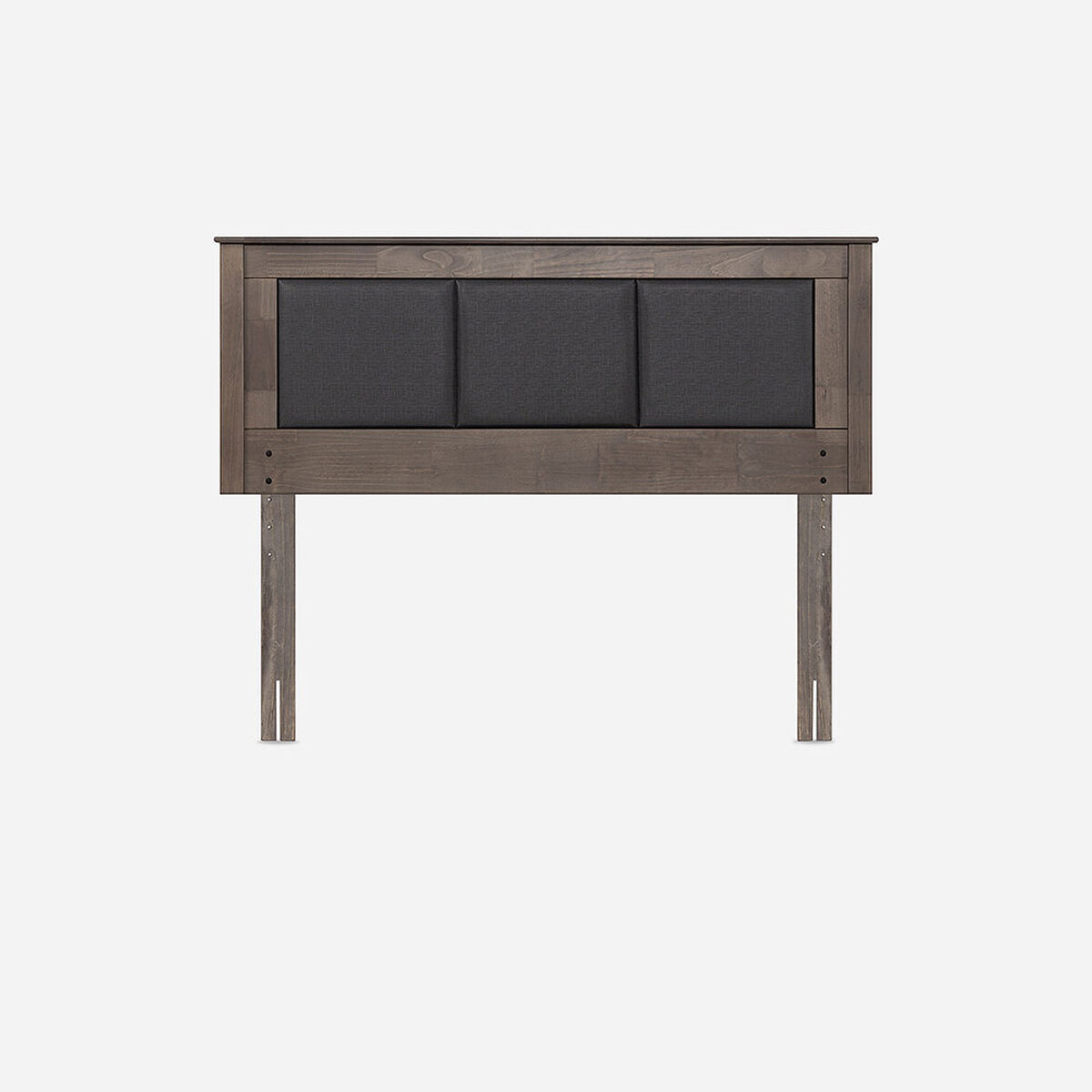 Cama Europea Rosen 2 Plazas Tempo + Respaldo Rachel Gris