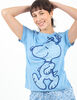 Pijama de Algodón Manga Corta Mujer Snoopy