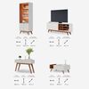 Rack Di Poretti Noronha Hasta 75" Blanco + Arrimo