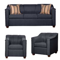 Juego de Living Ruzam Mobel Venecia  Sofá 3 Cuerpos + Dos Sillones 1 Cuerpo Lino Marengo