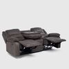 Juego de Living Reclinable Daniels Sof&aacute; 3 Cuerpos + 2 Bergers Martell Gris