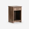 Cama Europea Rosen 1,5 Plazas Pratta + Respaldo + Velador Robin