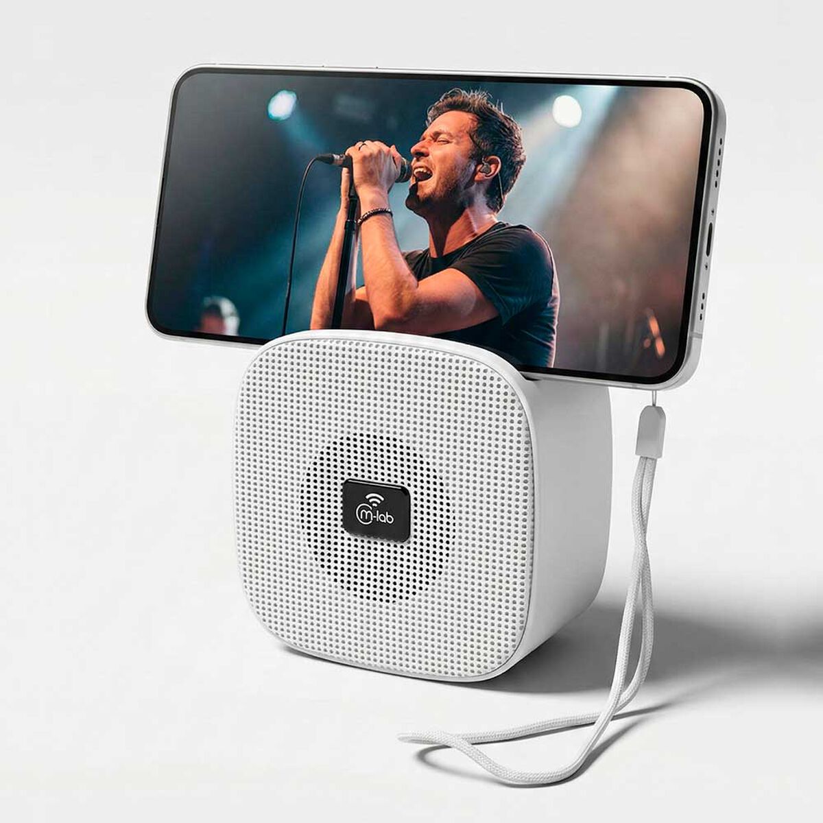 Parlante Port&aacute;til MLAB 9675 Bluetooth Blanco