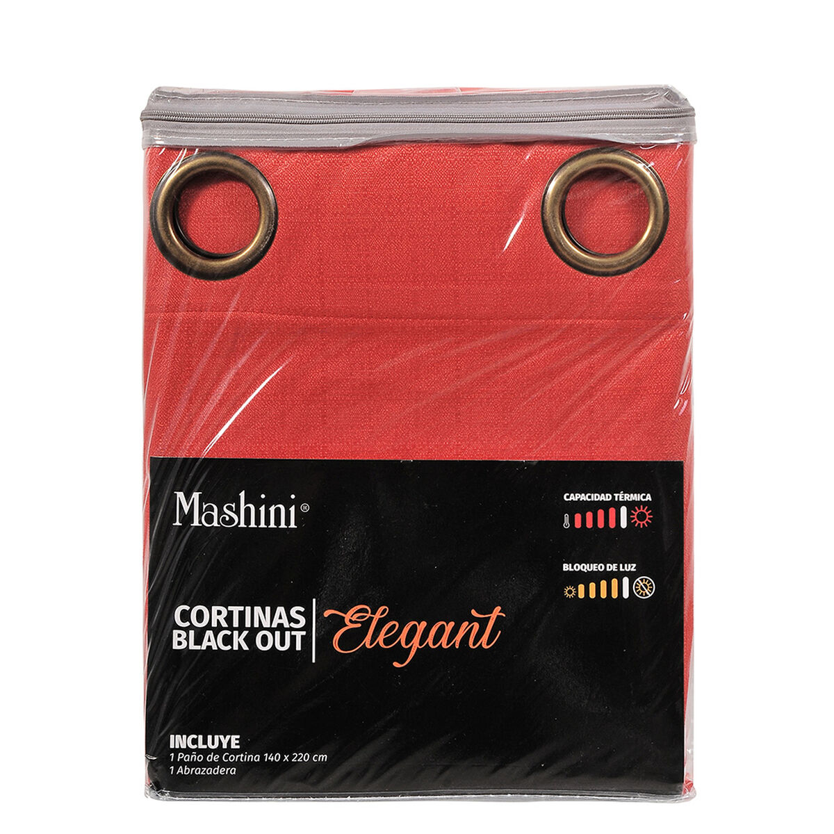 Cortina Blackout Argolla 1 Pieza Elegant Granada 140X220 Cm