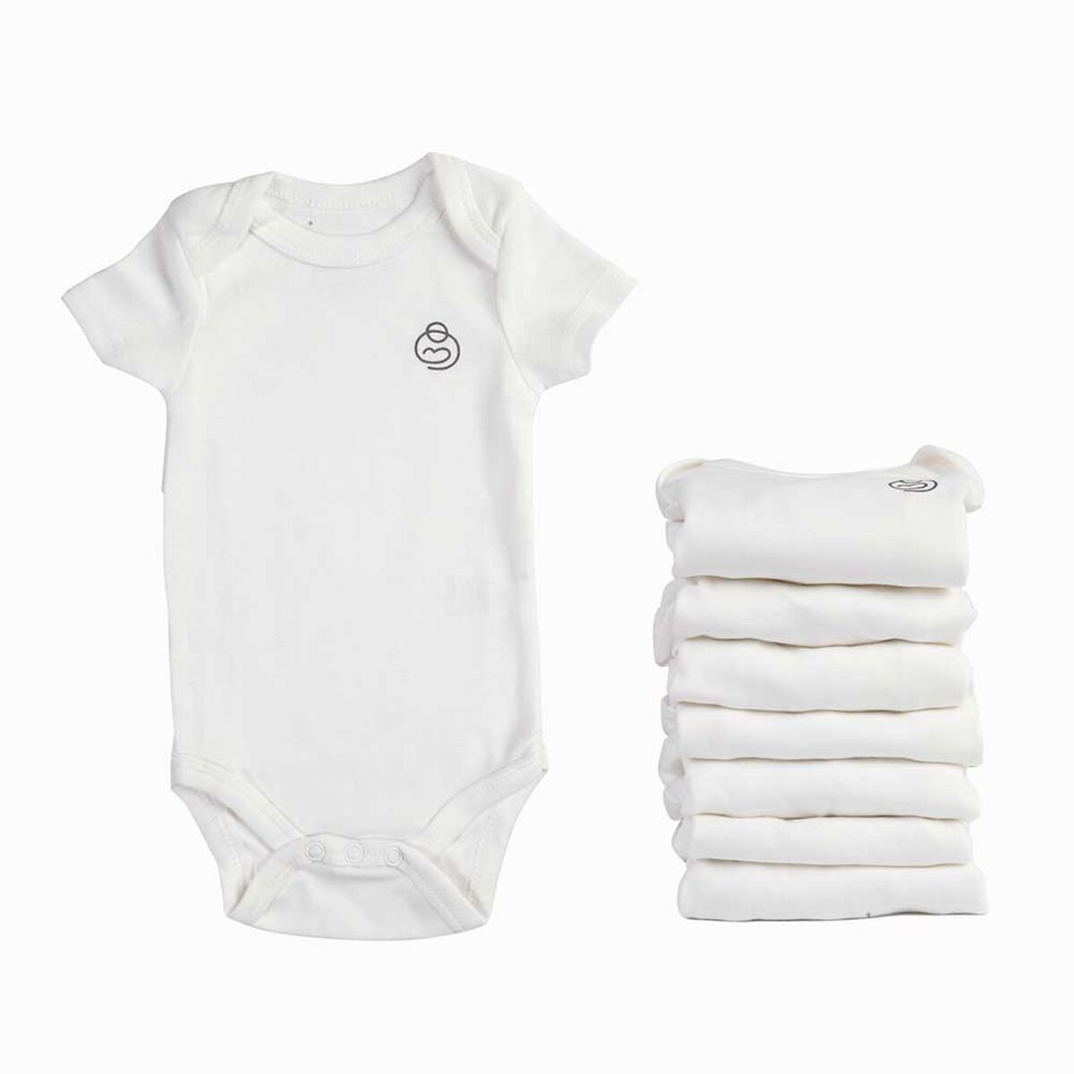 Pack 8 Body de Algodón 0 a 3 Meses Bebesit