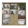 Estante 4 Repisas + Estante 2 Puertas + Estante 5 Repisas TuHome Home Macadamia