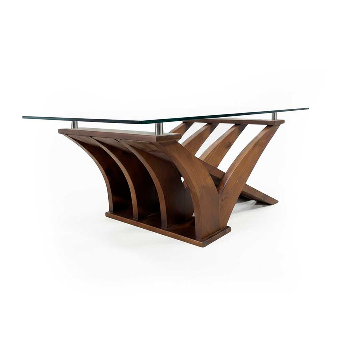 Mesa de Centro Living Factory Gaviota Nogal