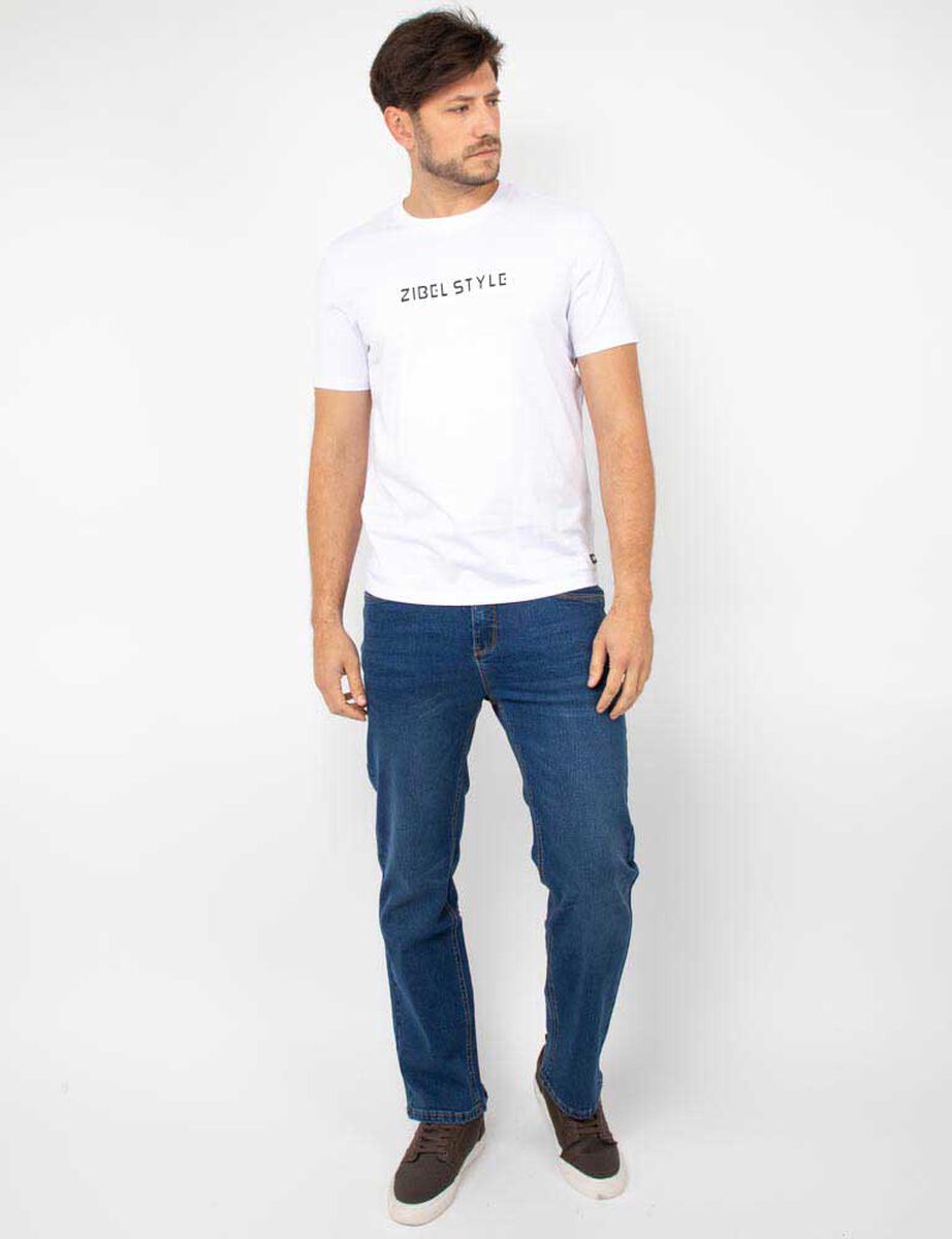 Polera Con Estampado Manga Corta Hombre Zibel