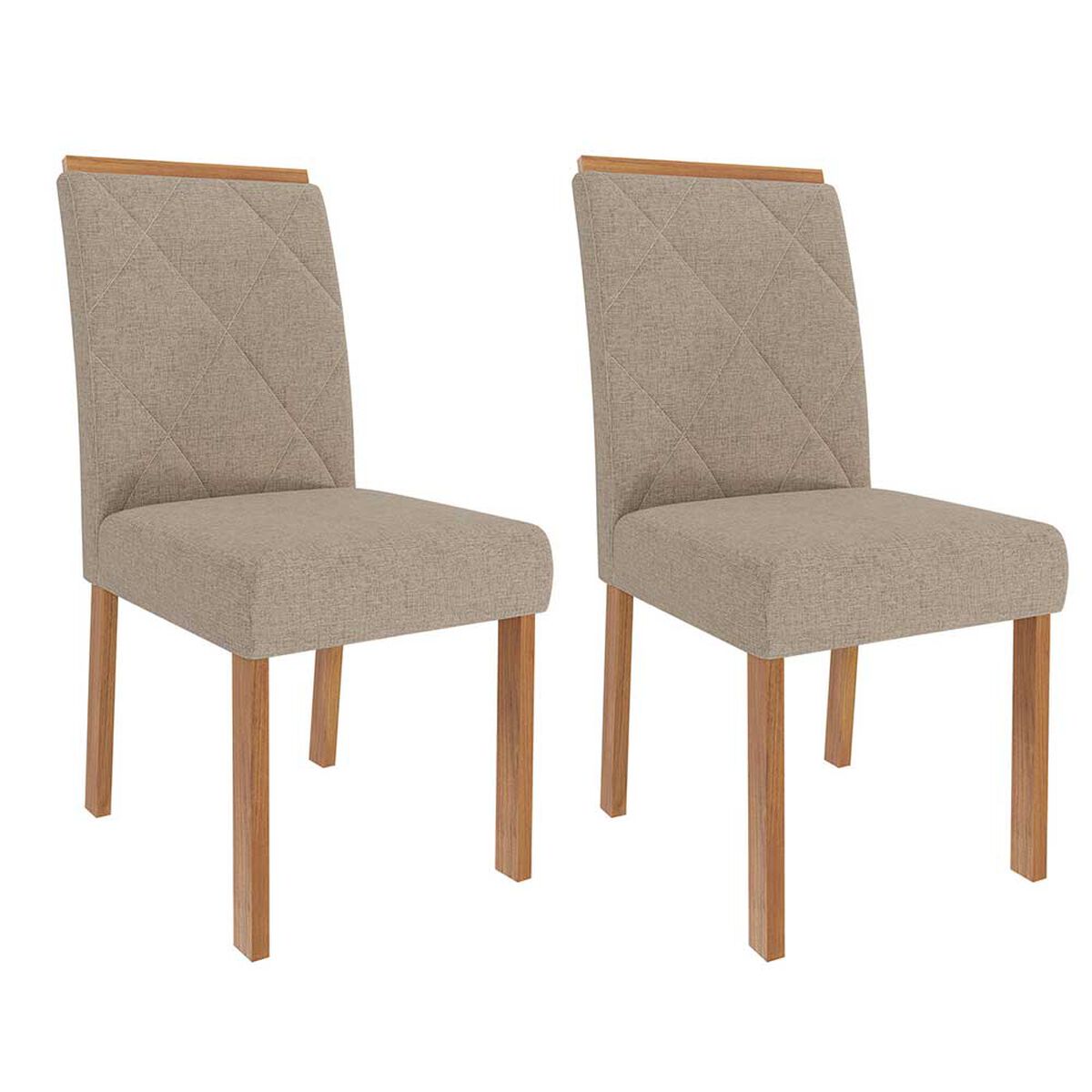 Juego de Comedor Decocasa Agata 4 Sillas Off White