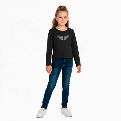 Imagen 1 del producto Polera Manga Larga Niña Mila Grafito