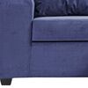 Juego de Living Innovamuebles Kahlo Sofá 3 Cuerpos + Dos Pouf 1 Cuerpo Azul