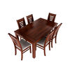 Juego de Comedor Muebles Hema Roma 6 Sillas Nogal