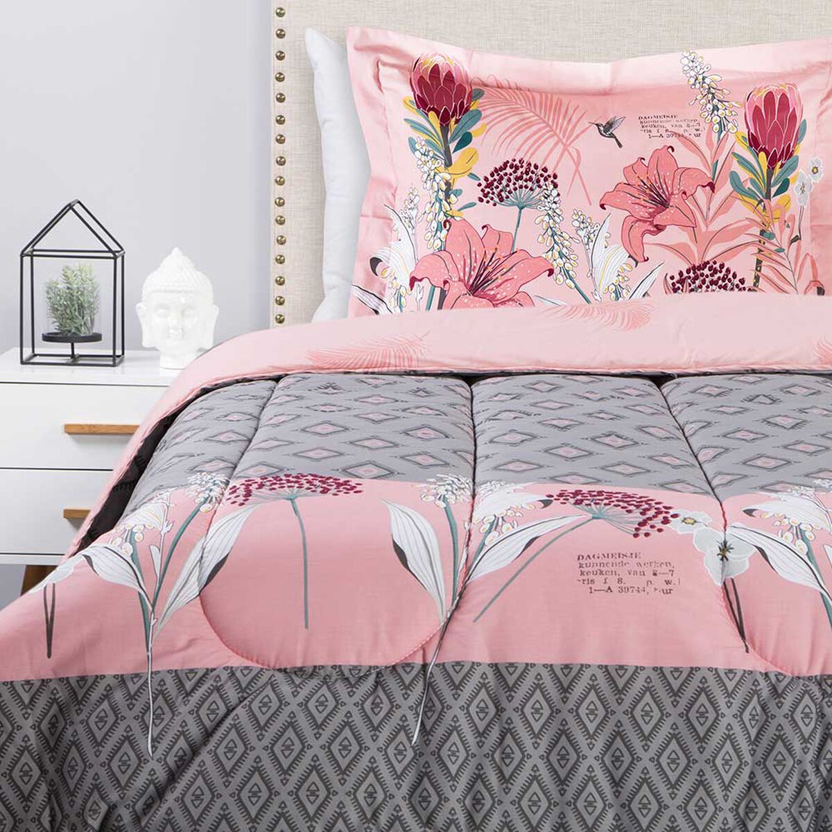 Plum&oacute;n Estampado Elements & Co 1,5 Plazas Primrose