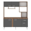 Kit Cocina Vekkahome Sevilha 5 Puertas Gris