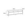 Rack TV Amuv Olmo Hasta 70" Gris