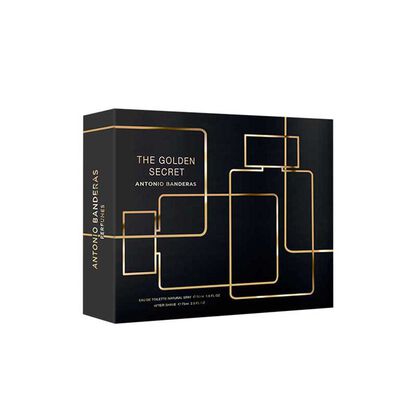 Imagen 2 del producto Set Antonio Banderas Perfume Mujer The Golden Secret 50ML + After Shave 75ML