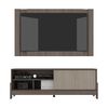 Estante TV Tuhome Odell Hasta 65" Milan y Roble Natural