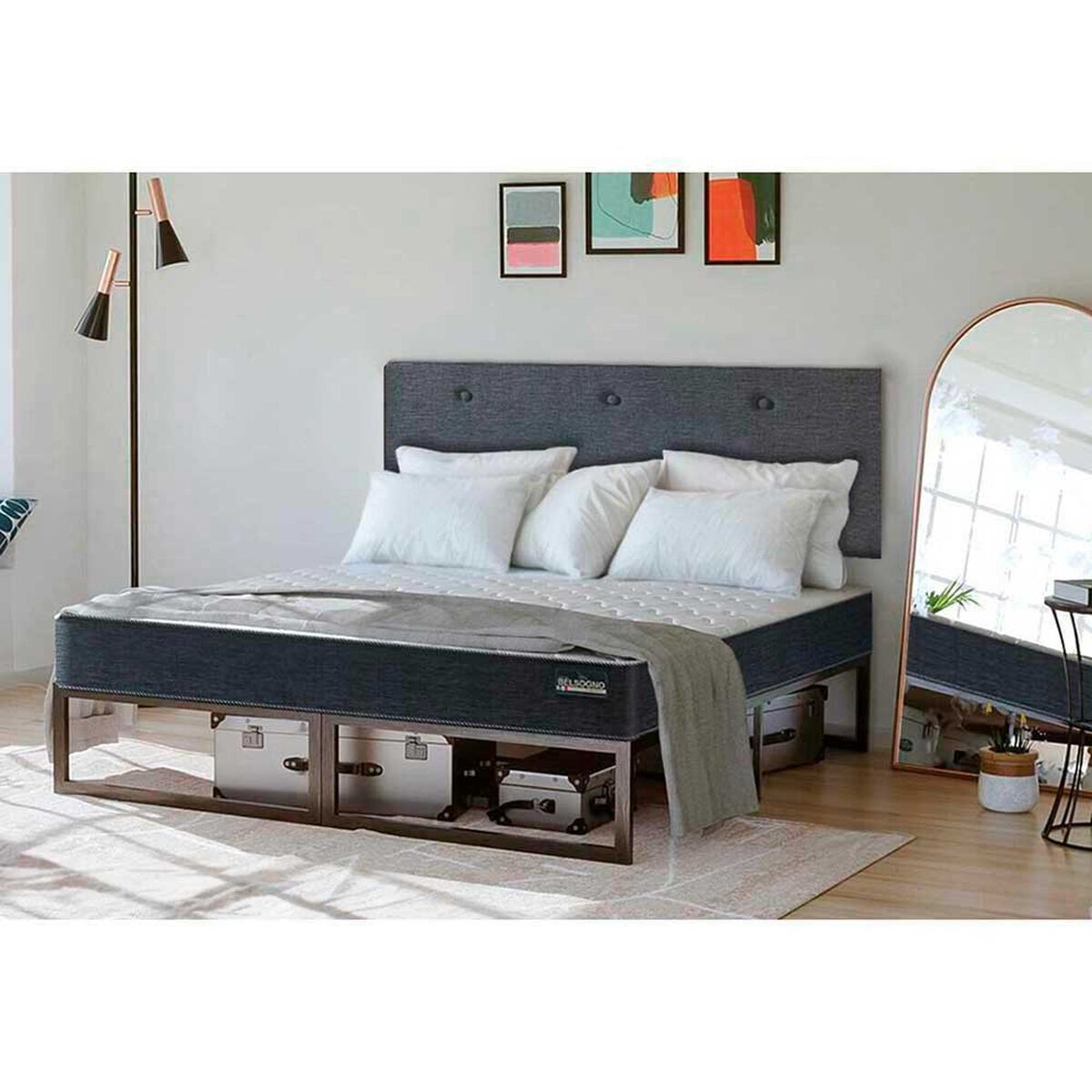 Colch&oacute;n Belsogno 1 Plaza One Black