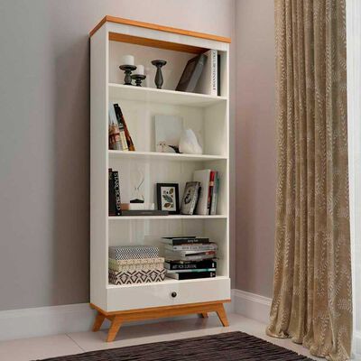 Estante Roca Recife Blanco Canela