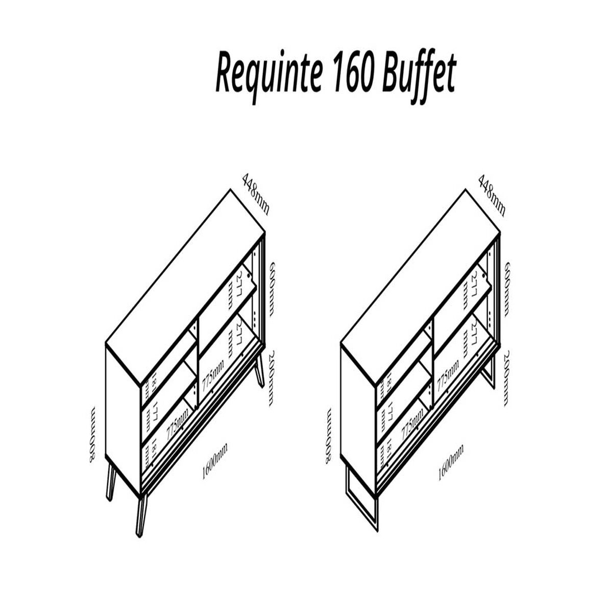 Buffet Decocasa Requinte Natural Off White