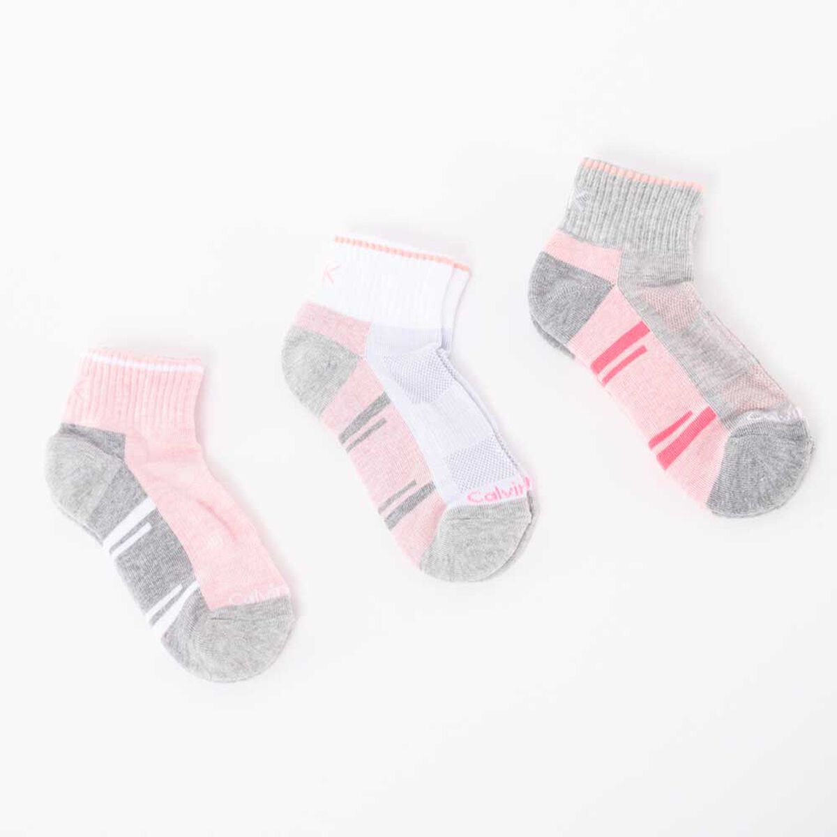 Pack 3 Calcetas de Algodón Rosado Mujer Calvin Klein