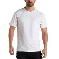 Pack 2 Camisetas Algodón Manga Corta Cuello Redondo Hombre Top Blanco