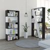 Combo Biblioteca Cubo + Separador de Ambientes TuHome Beijing Wengue/Blanco