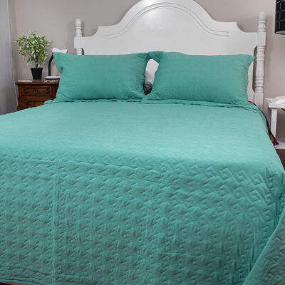 Quilt Doral 2 Plazas Menta Velvety
