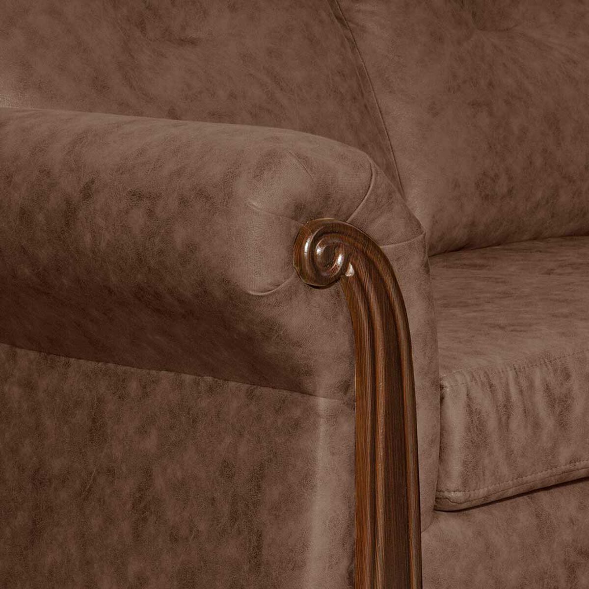 Juego de Living Black Factory Bristol 5 Cuerpos Caf&eacute;