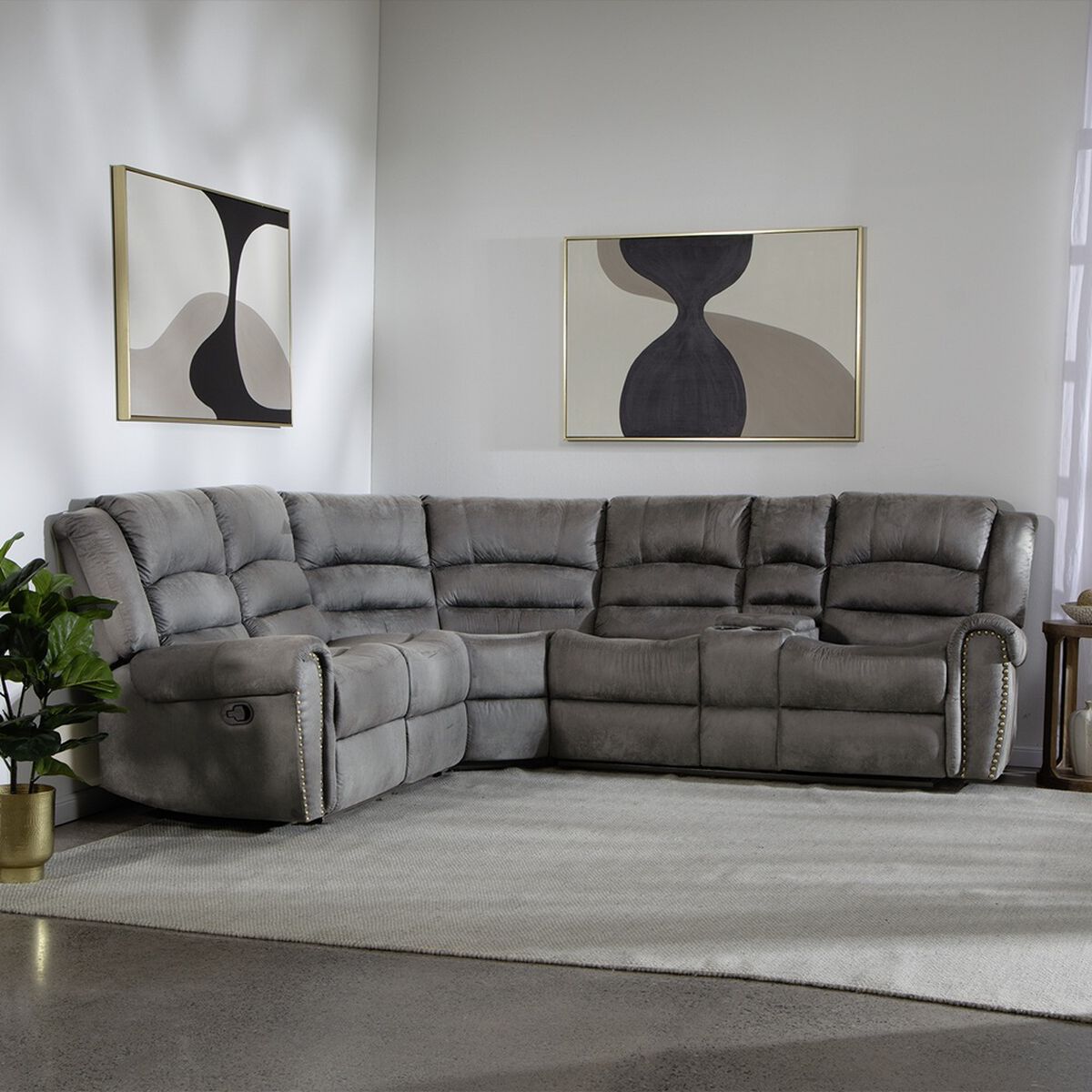 Seccional Daniels 7245CHCGR 5 Cuerpos Gris