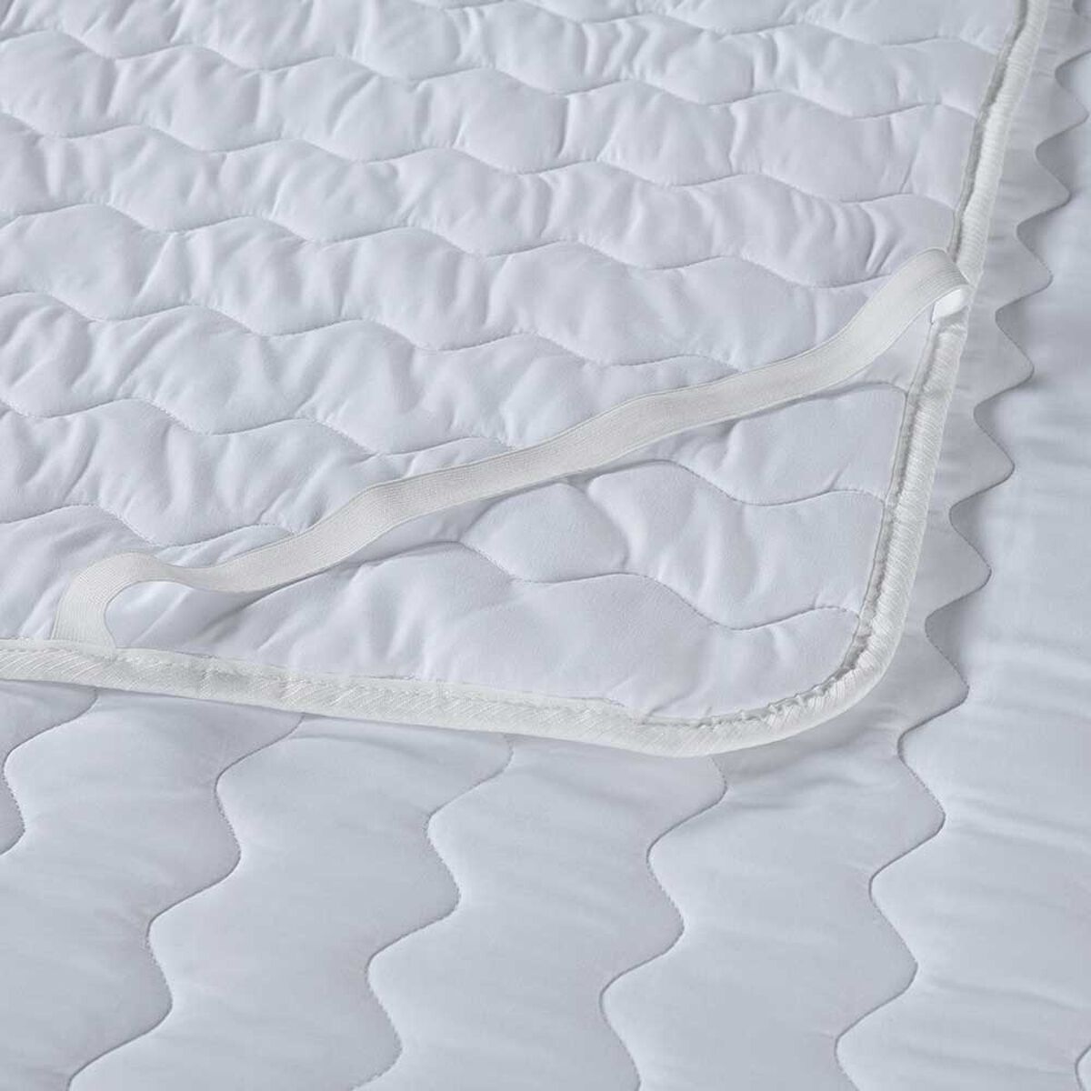 Cubrecolchón Rosen 1,5 Plazas Light Microfibra Blanco