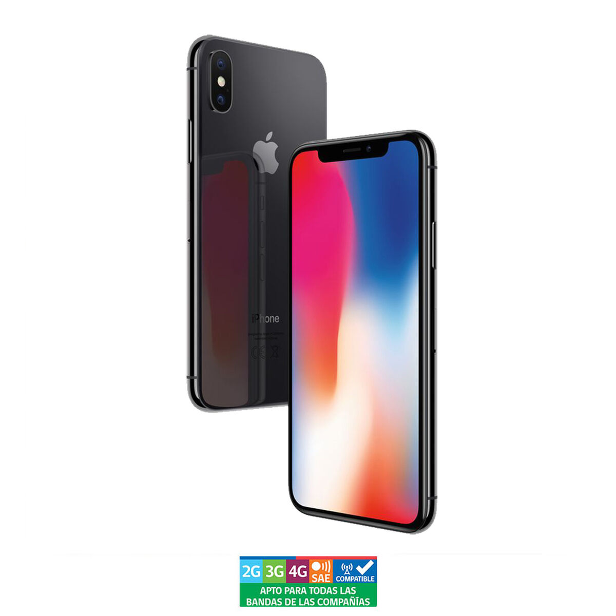 Celular Apple Iphone X 64GB 5.8" Reacondicionado Gris Liberado