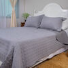 Quilt Doral King Gris Velvety