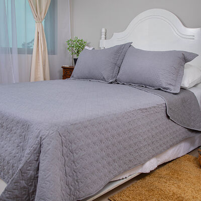 Imagen 2 del producto Quilt Doral King Gris Velvety