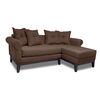 Seccional Derecho Living Factory Oklahoma 4 Cuerpos Caf&eacute;