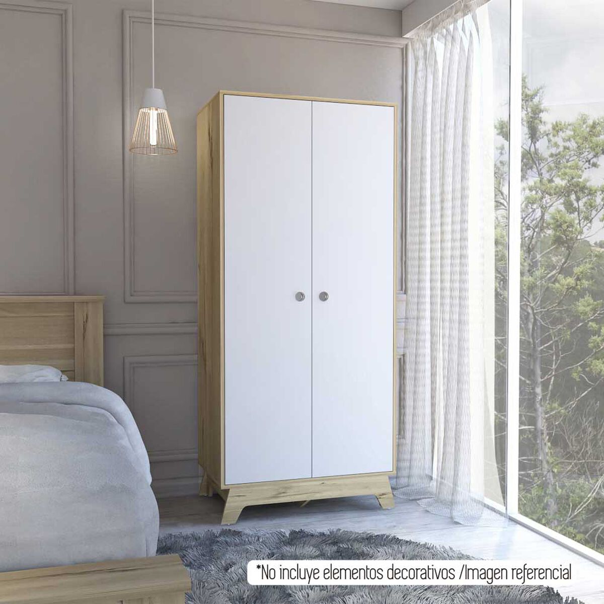 Clóset TuHome Z-81 2 Puertas 2 Cajones
