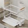 Secaplatos Escurridor Simplit Acero Inox Bilbao 2 Niveles Blanco