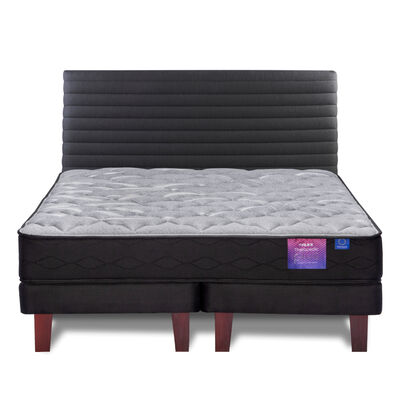Cama Europea Flex Base Dividida 2 Plazas Therapedic Plus + Respaldo Modern
