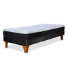 Cama Europea Latam Home 2 Plazas Zen Pro Negro