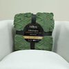 Frazada Doral 1,5 Plazas Chiporro Jacquard Liso Verde Olivo