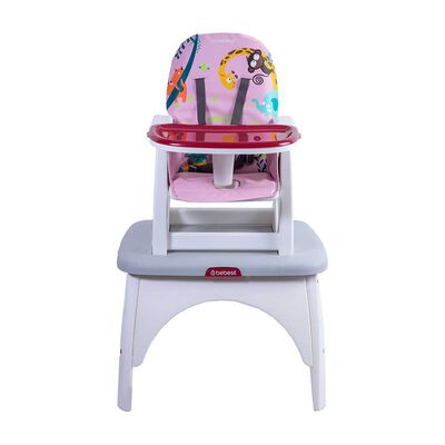 Imagen 2 del producto Silla de Comer Escritorio Balancin Eat&Swing Animales Rosa Bebesit