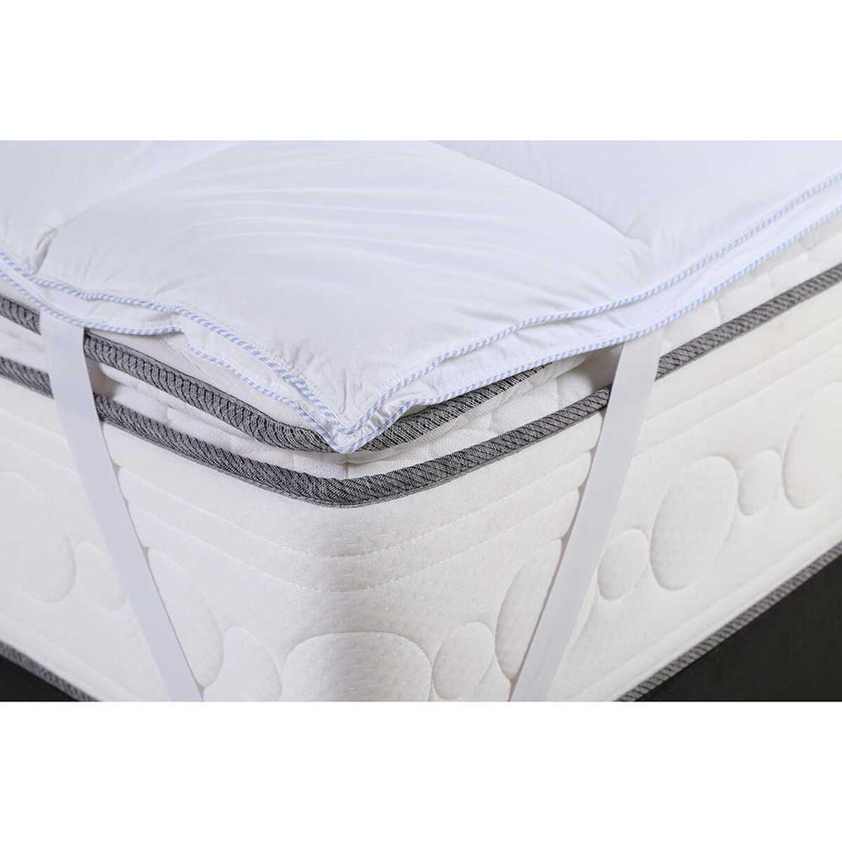 Topper Rosen Súper King Microfibra Blanco