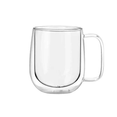 Taza Mug de Vidrio Doble Pared Simplit 300 ml