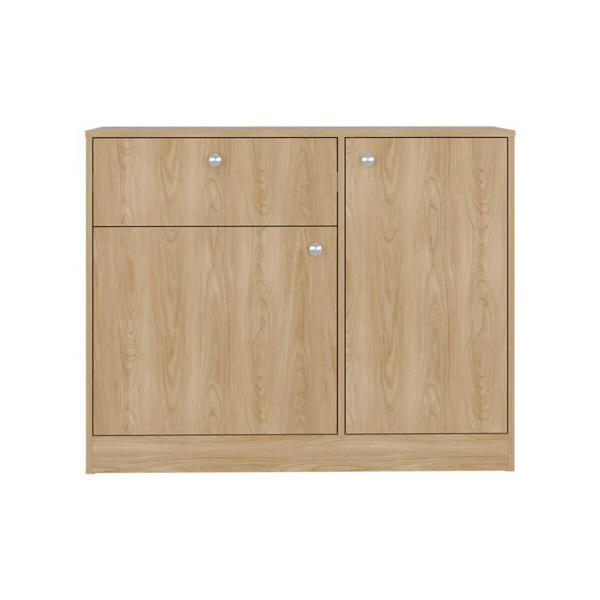 Comoda Praga 1 Cajon 2 Puertas Fresno 80X100X30,2 Cm